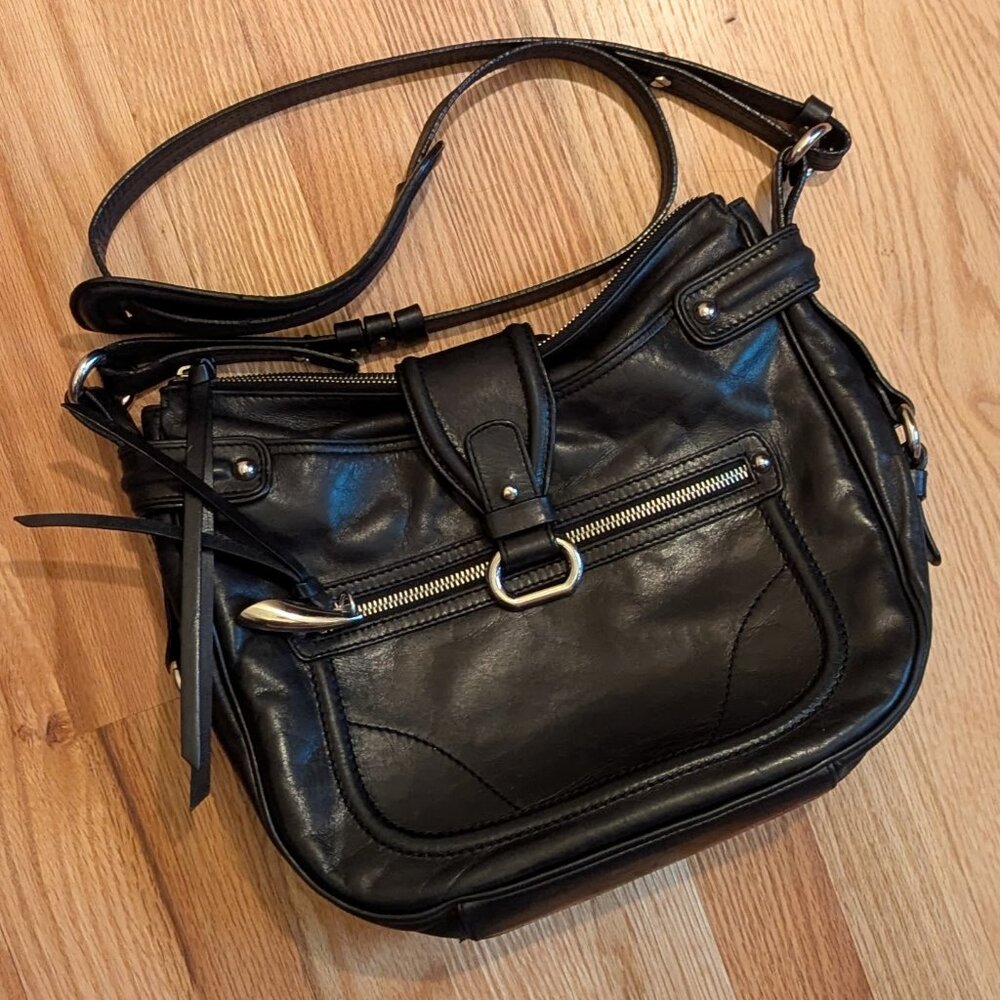 Francesco Biasia Italian Leather Crossbody Bag | Y2K Archive